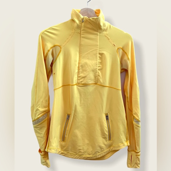BUTTERCUP LULULEMON 1/2 ZIP RUN TOP - Picture 1 of 2